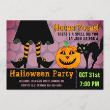 おもしろいなハローウィンパーティの魔法使いの足のカボチャ猫