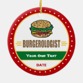 おもしろいなハンバーガーのチーズバーガー セラミックオーナメント (裏面)