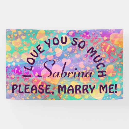 おもしろいなハートパターンXI -パステル + アイディア 横断幕 (横)