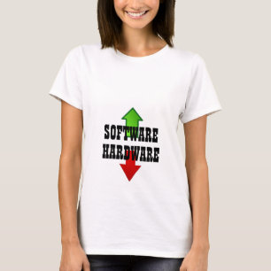 おもしろいなハードウェアソフトウェア暗示的な二重意味 Tシャツ