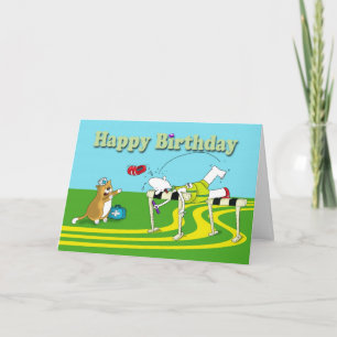 おもしろいなハードルの誕生日 カード