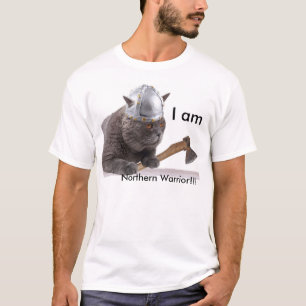 おもしろいなバイキング猫 Tシャツ
