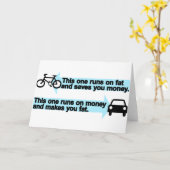 おもしろいなバイク対車 カード (黄色い花)