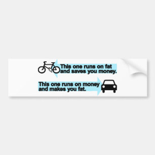 おもしろいなバイク対車 バンパーステッカー