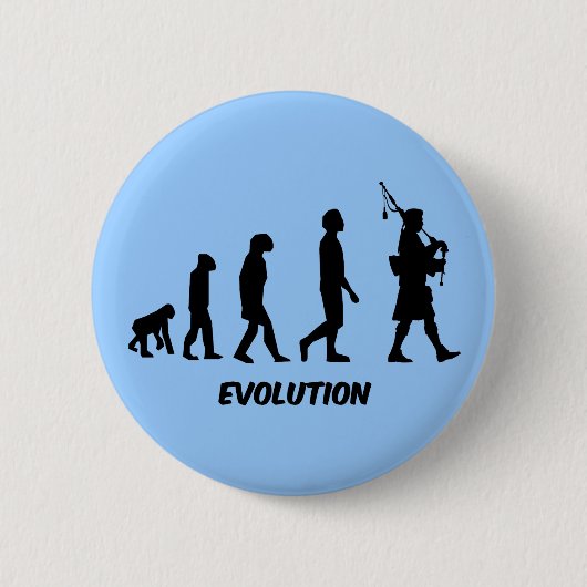 おもしろいなバグパイプ 缶バッジ (正面)