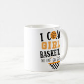 おもしろいなバスケットボールのコーチのコーヒー・マグの女の子のコーチ コーヒーマグカップ (正面右)
