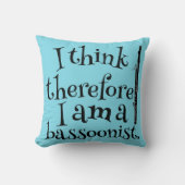 おもしろいなバスーン音楽引用文のギフトのアイディア クッション (正面)