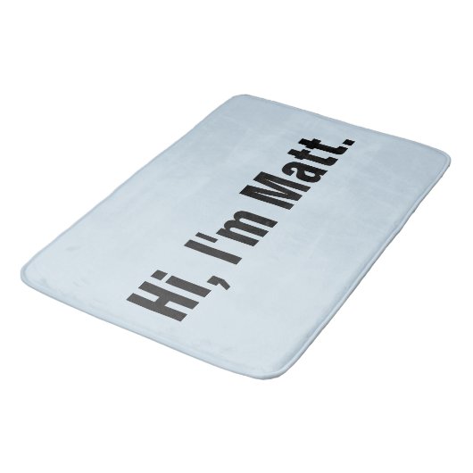 おもしろいなバス・マット-こんにちは、私はマットです バスマット (アングル)