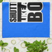 おもしろいなバドミントンShuttlecock キッチンタオル (折り畳み)