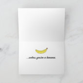 おもしろいなバナナのバースデー・カード-より古いの、よりよいの カード (内部)