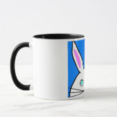 おもしろいなバニーのマグ マグカップ (左)