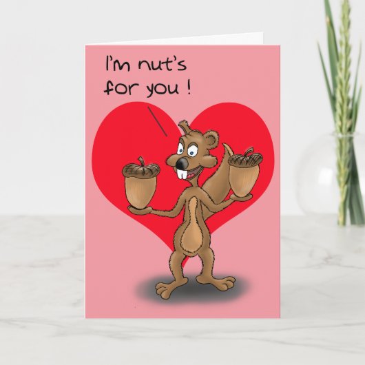 おもしろいなバレンタインカード: あなたのためのナット シーズンカード (正面)