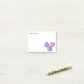 おもしろいなバレンタインキャンデーのハートのカスタムな単語及びことわざ ポストイット (デスク上)