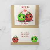 おもしろいなバレンタインデーのApple愛挨拶状 シーズンカード (内部)