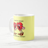 おもしろいなバレンタインデー コーヒーマグカップ (正面左)