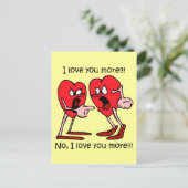 おもしろいなバレンタインデー シーズンポストカード (スタンド正面)