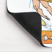 おもしろいなバレーボールのギフト マウスパッド (コーナー)