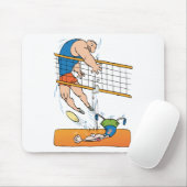 おもしろいなバレーボールのギフト マウスパッド (マウス)