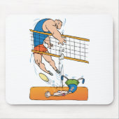 おもしろいなバレーボールのギフト マウスパッド (正面)