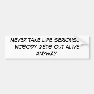 おもしろいなバンパーステッカー バンパーステッカー