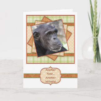 おもしろいなバースデー・カードのしわ カード