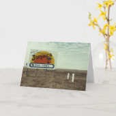 おもしろいなバースデー・カードのジャマイカのビーチの楽園 カード (黄色い花)