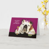 おもしろいなバースデー・カードを、丘に、より古い得ます、 カード (黄色い花)