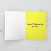 おもしろいなバースデー・カード カード (内部)