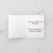 おもしろいなバースデー・カード カード (内部)