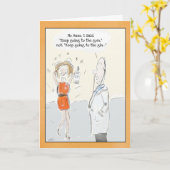 おもしろいなバースデー・カード: ジンか体育館か。 カード (黄色い花)