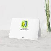 おもしろいなバースデー・カード: ブローランプの蝋燭 カード (裏面)