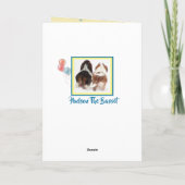 おもしろいなバースデー・カードW/Bassetの猟犬の雨 カード (裏面)