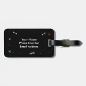 おもしろいなパグの荷物のラベル ラゲッジタグ (裏面横)