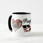 おもしろいなパグBBQ マグカップ (正面左)