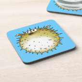 おもしろいなパッファーの魚 コースター (左側)