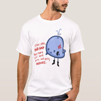 おもしろいなパンクロックの成りたがり屋のクジラ白いメンズTシャツ Tシャツ