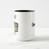 おもしろいなパーソナライズなナースのBadassの奇跡の人 マグカップ (中央)