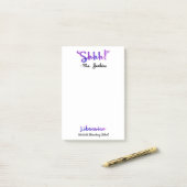 おもしろいなパーソナライズShhh! 学校司書の引用文 ポストイット (デスク上)