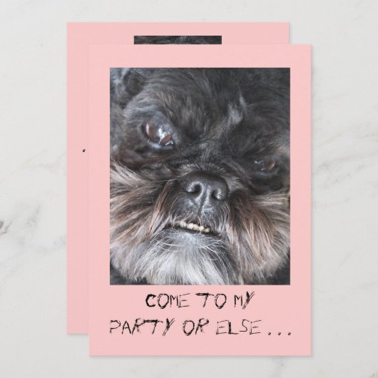 おもしろいなパーティの招待状 招待状 (正面/裏面)