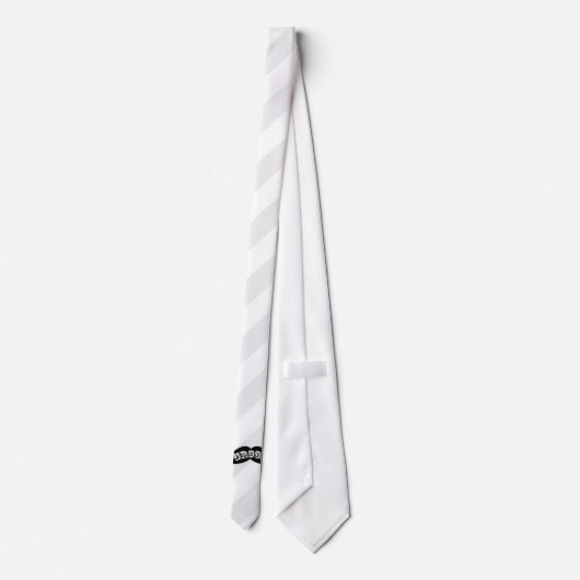 おもしろいなヒップスターの新郎の髭 ネクタイ (裏面)