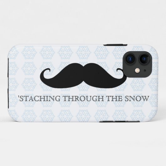 おもしろいなヒップスターの髭の休日のクリスマスの髭 Case-Mate iPhoneケース (裏面(横))