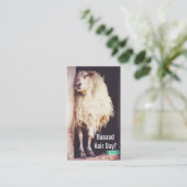 おもしろいなヒツジの美容師の美容師の美容師 予約カード (スタンド正面)