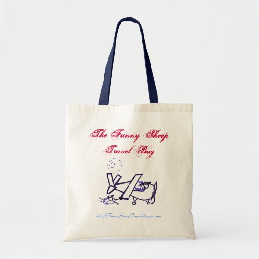 おもしろいなヒツジ旅行バッグ トートバッグ (正面)