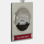 おもしろいなヒュンダイの起源のクーペ-あなたの車を加えて下さい! シルバープレートバナーオーナメント (右)