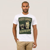 おもしろいなビデオゲームの発言 Tシャツ (正面フル)