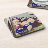 おもしろいなビリヤードのプールの娯楽室のコースター コースター (左側)