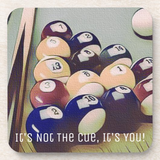 おもしろいなビリヤードのプールの娯楽室のコースター コースター (正面)