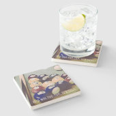 おもしろいなビリヤードのプールの娯楽室のコースター ストーンコースター (横)