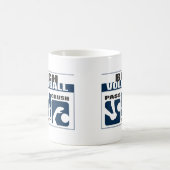 おもしろいなビーチバレーのギフト コーヒーマグカップ (中央)