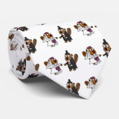 おもしろいなビーバーの新郎新婦の結婚式 ネクタイ (ロール)